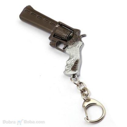 veliki revolver privezak za ključeve za kolekcionare oružja