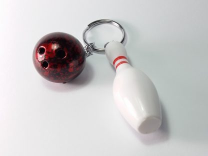 crvena kugla bowling privezak za ključeve