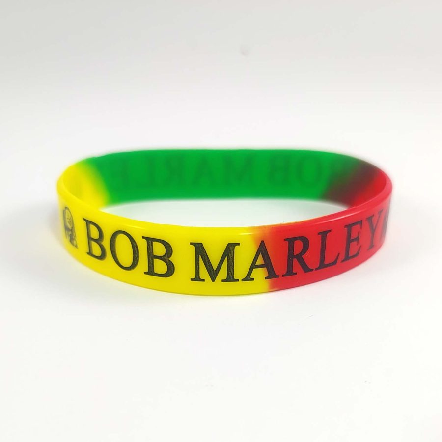 silikonska muška ženska narukvica bob marley rasta