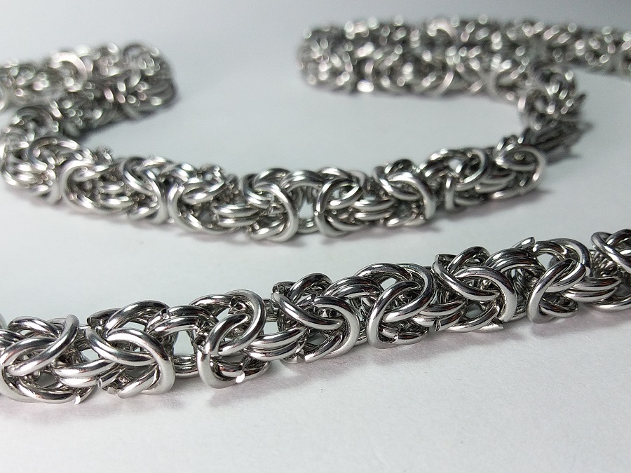 muški stainless steel lanac ogrlica kraljevsko vizantijski vez od hirurškog čelika