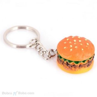 pljeskavica privezak za ključeve hamburger imitacija