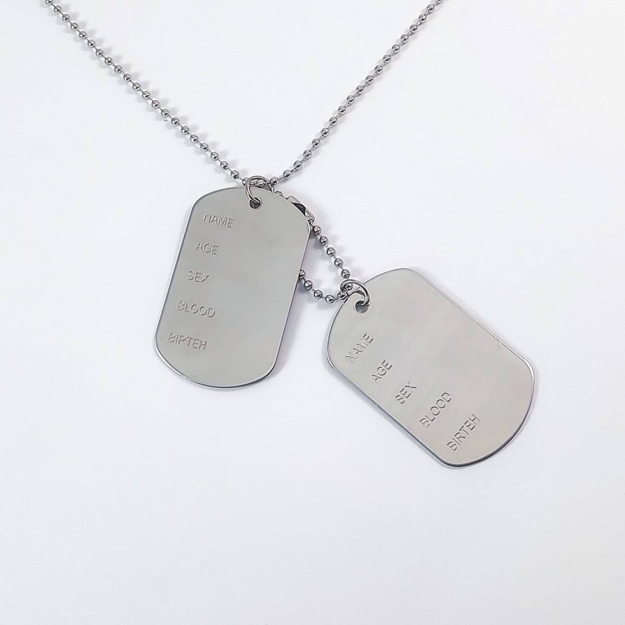 dog tag vojna military pločica sa priveskom od hirurškog čelika