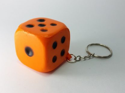 narandžasta kockica privezak za ključeve