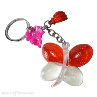 leptir privezak za ključeve plastična igračka privezak