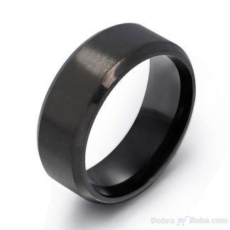 crna mat burma brušena matirana prsten od hirurškog čelika srbija prsten za muškarce u crnoj boji
