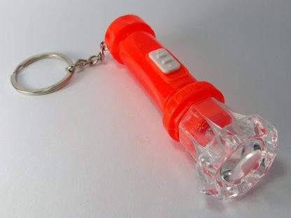 narandžasta baterijska lampa privezak za ključeve
