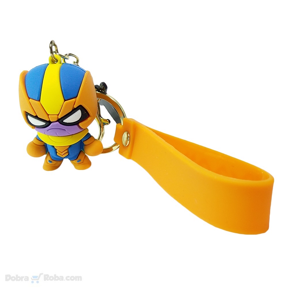 Thanos Avengers Privezak za Ključeve Tanos Superheroj sa oklopom gumeni privesci