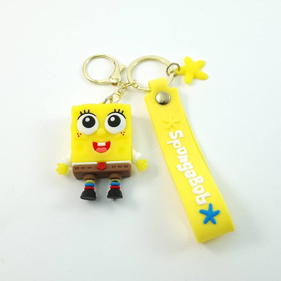 sunđer bob kockalone privezak za ključeve gumeni spongebob squarepants bikini botom privezak za decu