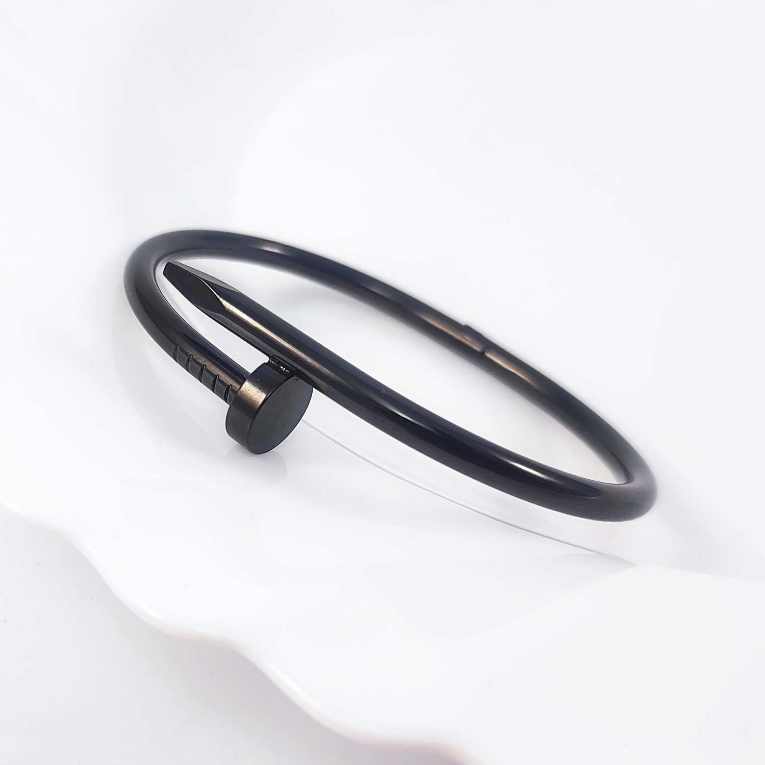 crna ženska ekser narukvica nail hirurški čelik