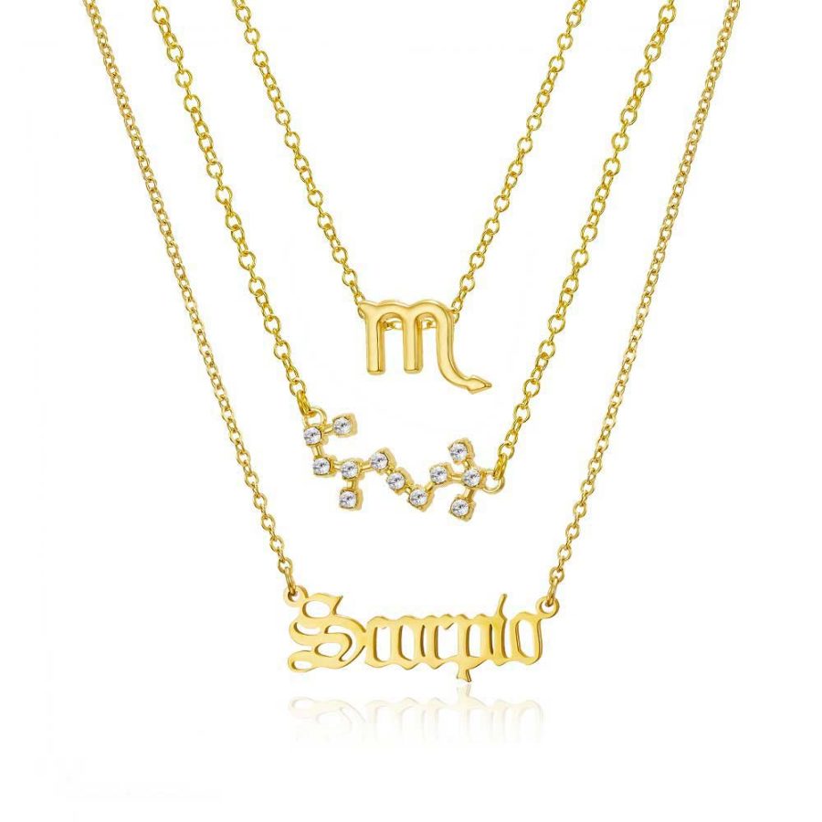 škorpija ženska ogrlica od hirurškog čelika